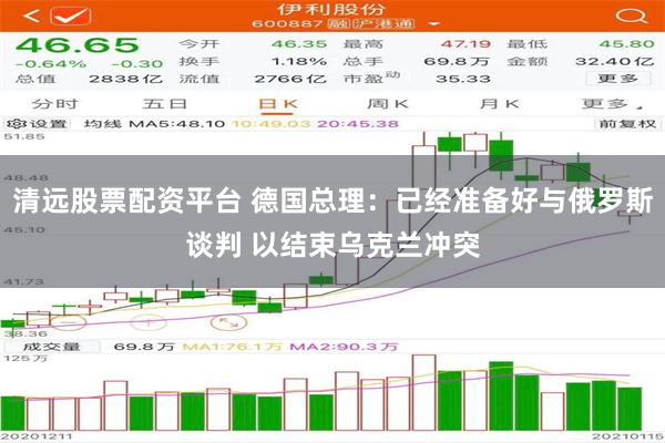 清远股票配资平台 德国总理：已经准备好与俄罗斯谈判 以结束乌克兰冲突