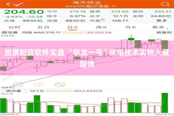 股票配资软件实盘 “华龙一号”核电技术实物入藏国博